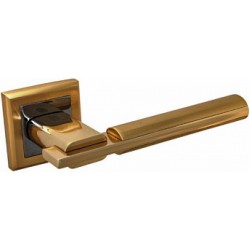 Комплект дверных ручек A-294 SB/PB матовое золото/золото