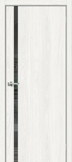 Межкомнатная дверь Браво-1.55 White Dreamline Mirox Grey