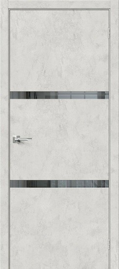 Межкомнатная дверь Браво-2.55 Look Art Mirox Grey