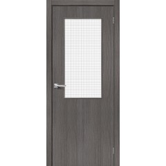 Межкомнатная дверь Браво-7 Grey Melinga Wired Glass 12,5