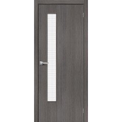 Межкомнатная дверь Браво-9 Grey Melinga Wired Glass 12,5
