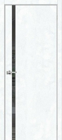 Межкомнатная дверь Браво-1.55 Snow Art Mirox Grey