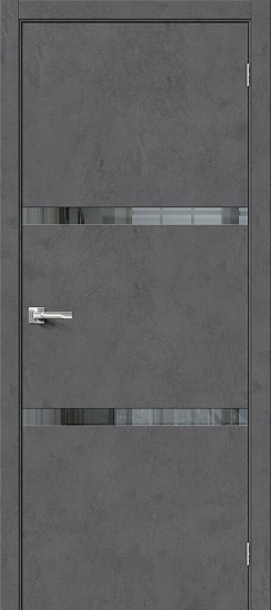 Межкомнатная дверь Браво-2.55 Slate Art Mirox Grey