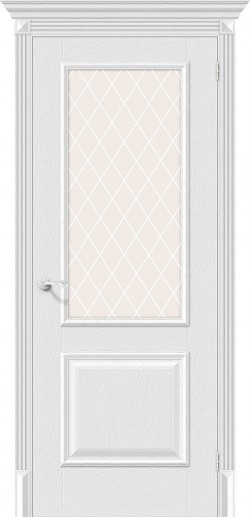 Межкомнатная дверь Классик-13 Virgin White Сrystal