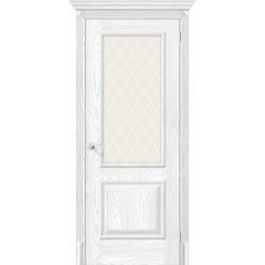 Межкомнатная дверь Классико-13 Silver Ash White Сrystal