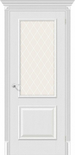 Межкомнатная дверь Классико-13 Virgin White Сrystal