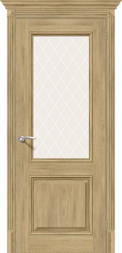 Межкомнатная дверь Классико-33 Organic Oak White Сrystal