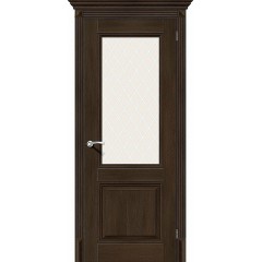 Межкомнатная дверь Классико-33 Dark Oak White Сrystal