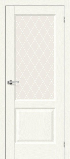 Межкомнатная дверь Неоклассик-33 White Wood White Сrystal
