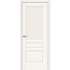 Межкомнатная дверь Неоклассик-35 White Wood White Сrystal