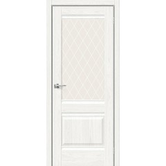 Межкомнатная дверь Прима-3 White Dreamline White Сrystal