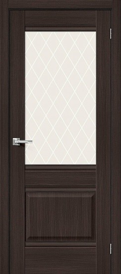 Межкомнатная дверь Прима-3 Wenge Veralinga White Сrystal