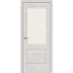 Межкомнатная дверь Прима-3 Look Art White Сrystal
