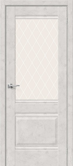 Межкомнатная дверь Прима-3 Look Art White Сrystal