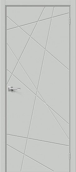Межкомнатная дверь Граффити-5.Д.П Grey Matt