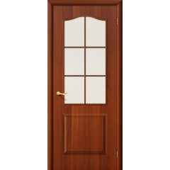 Межкомнатная дверь Палитра Л-11 (ИталОрех) Хрусталик