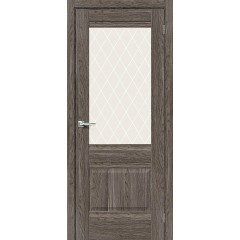 Межкомнатная дверь Прима-3 Ash Wood White Сrystal