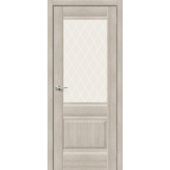 Межкомнатная дверь Прима-3 Cappuccino White Сrystal