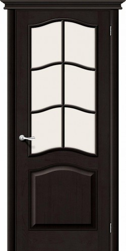 Межкомнатная дверь М7 Т-06 (Темный Лак) Сатинато