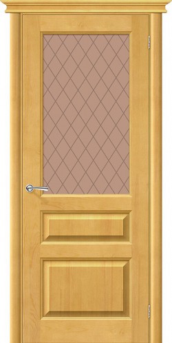 Межкомнатная дверь М5 Т-04 (Медовый) Кристалл