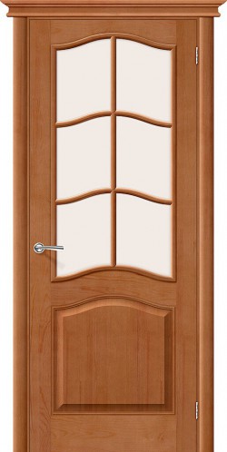 Межкомнатная дверь М7 Т-05 (Светлый Лак) Сатинато