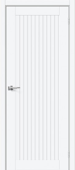 Межкомнатная дверь Браво-40 White Silk