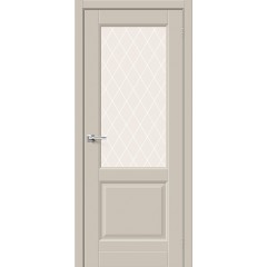 Межкомнатная дверь Неоклассик-33 Cream Silk White Сrystal
