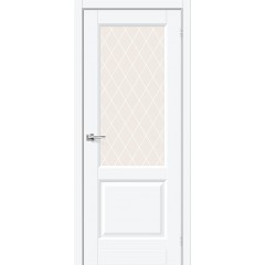 Межкомнатная дверь Неоклассик-33 White Silk White Сrystal