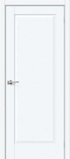Межкомнатная дверь Прима-10 White Silk