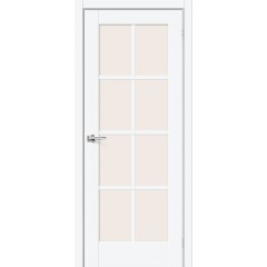 Межкомнатная дверь Прима-11.1 White Silk Magic Fog
