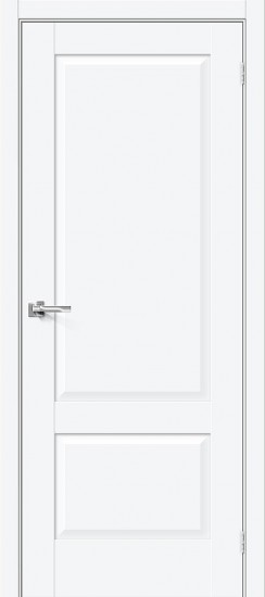 Межкомнатная дверь Прима-12 White Silk