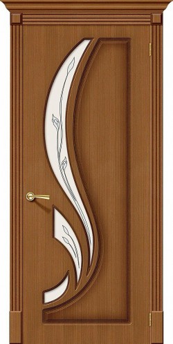 Межкомнатная дверь Лилия Ф-11 (Орех) Полимер
