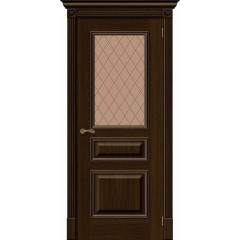 Межкомнатная дверь Вуд Классик-15.1 Golden Oak Bronze Сrystal