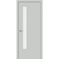 Межкомнатная дверь Браво-9 Grey Pro Wired Glass 12,5