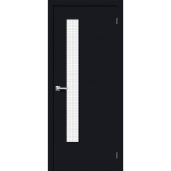 Межкомнатная дверь Браво-9 Total Black Wired Glass 12,5