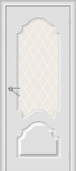 Межкомнатная дверь Скинни-33 Fresco White Сrystal