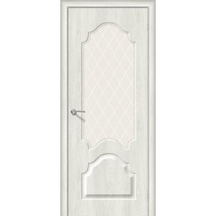 Межкомнатная дверь Скинни-33 Casablanca White Сrystal