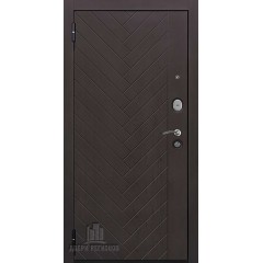 Дверь входная Вектор Лофт Z Зеркало Maxi Горький шоколад