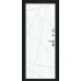 Металлическая дверь Граффити-5 (117.Г5) Букле черное/Snow Art