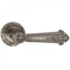 Комплект дверных ручек DH 91-20 SL «БЬЯНКА» Серебро античное
