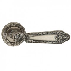Комплект дверных ручек DH 92-20 SL «ГАБРИЭЛЛА» Серебро античное
