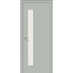 Строительная дверь Гост-3 Л-16 (Серый) Magic Fog