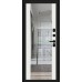 Металлическая дверь Лайнер-3 Total Black/Off-white
