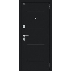 Металлическая дверь Граффити-1 Букле черное/Total Black
