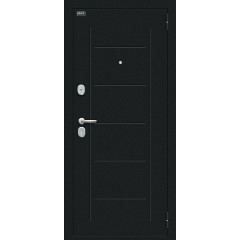 Металлическая дверь Граффити-5 (117.Г5) Букле черное/Snow Art