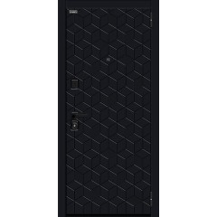 Металлическая дверь Кьюб (RBE) Total Black/Super White