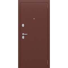 Металлическая дверь Тайга-7 Антик Медный/Бежевый клен