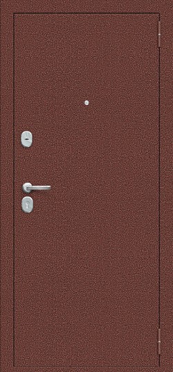 Металлическая дверь Тайга-7 Бежевый клен/Антик Медный
