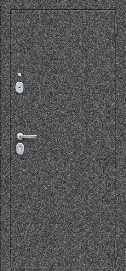Металлическая дверь Тайга-7 Антик Серебряный/Белый