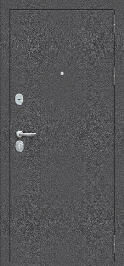 Металлическая дверь Тайга-9 Антик Серебряный/Царга